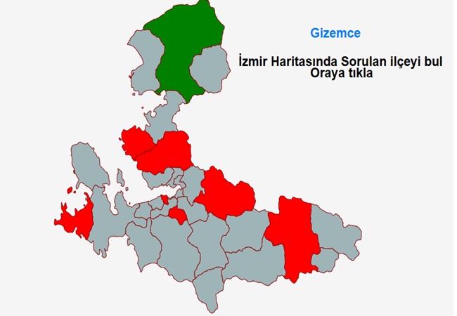 İzmir İlçelerinin Yeri