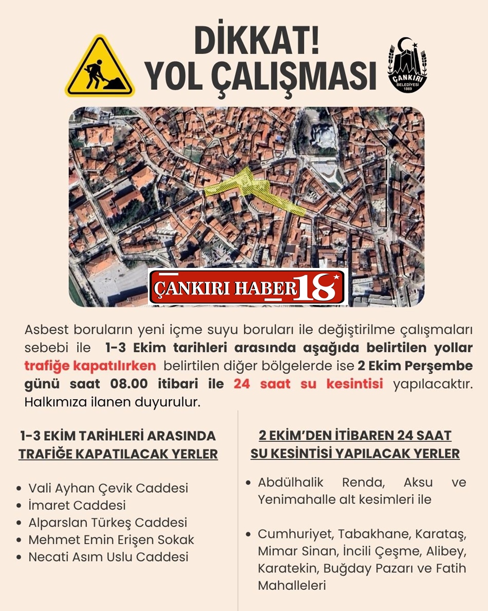 Çankırı belediyesi Su Kesintisi