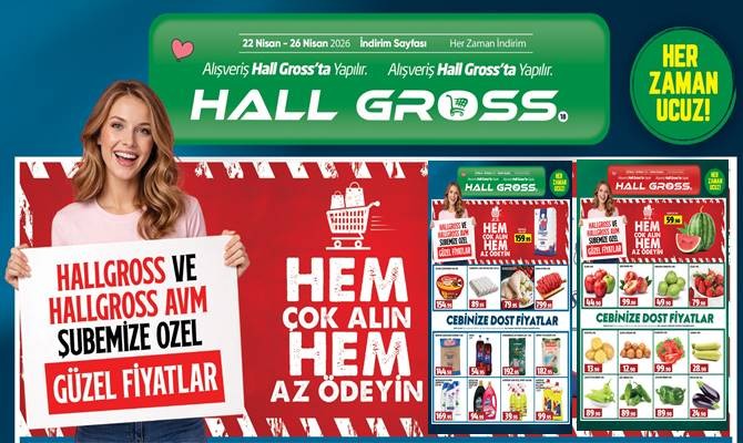 ankırı Hall Gross Manav 22-26 Nisan Fiyatları