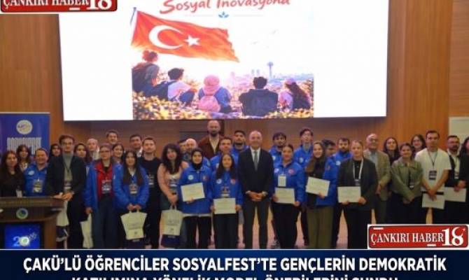 ÇAKÜ’lü Öğrenciler SosyalFest’te Çankırı haber