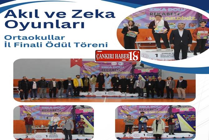 Çankırı 8. Akıl ve Zekâ Oyunları İl Finali Sonuçları