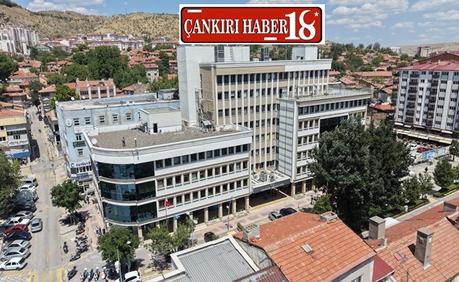 Çankırı Belediyesi Hizmet Binasının Dış Cephesi Yenileniyor - Çankırı Haber