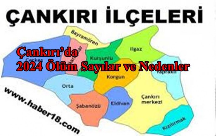 Çankırı’da 2024 Ölüm Sayılar ve Nedenleri - Çankırı haber