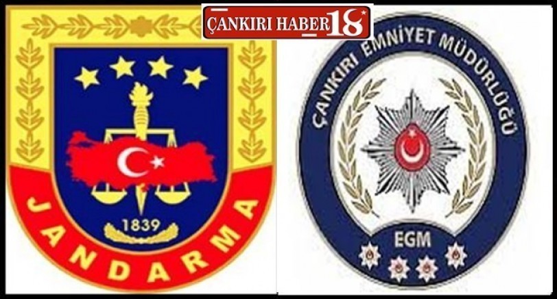 Çankırı'da aranan 118 şahıs yakalandı, 8 şahıs tutuklandı