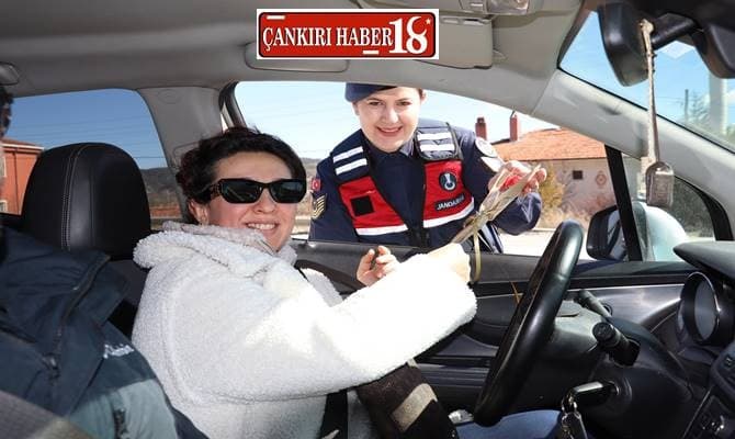 Çankırı’da Jandarmadan Kadınlara 8 Mart Sürprizi