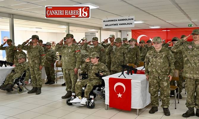 Çankırı'da Özel Gençler Temsili Askerlik Yemini Etti - Çankırı haber