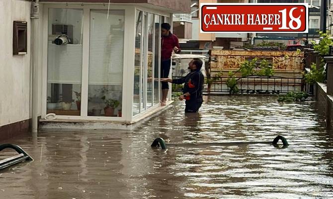 Çankırı’da Su Baskınları ve Mahsur Kalma Olayları Meydana Geldi - Çankırı haber