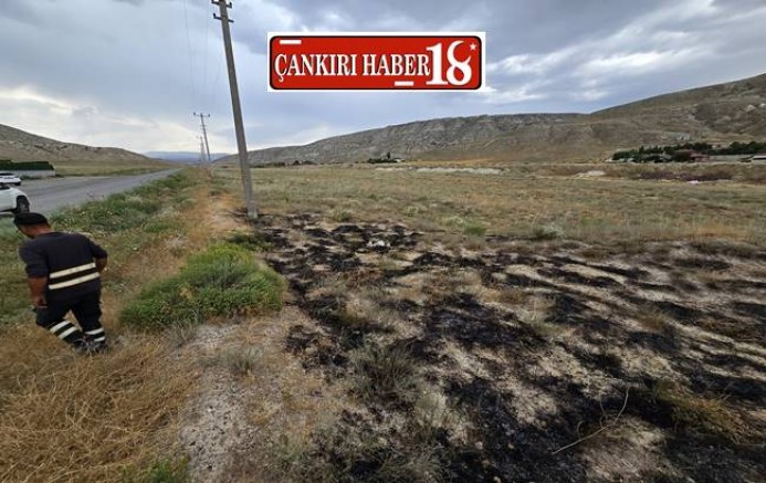 Çankırı’da Yıldırım Düşmesi Sonucu Yangın - Çankırı haber