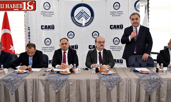 Çankırı Eğitime Destek Platformu Toplantısı ÇAKÜ’de Gerçekleştirildi - Çankırı haber