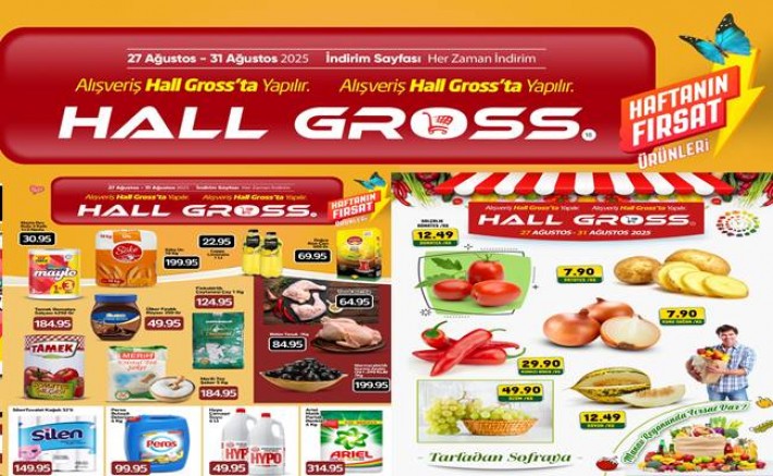 Çankırı Hall Gross 27-31 Ağustos Haftanın Fırsatları