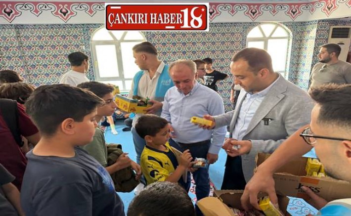 Çankırı İl Başkanı Erdoğan, Kur’an Kursu Öğrencilerini Ziyaret Etti