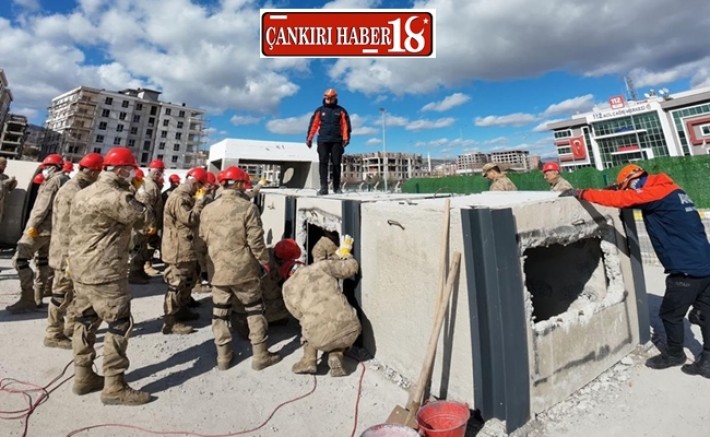 Çankırı haber, Çankırı Jandarma Personeline Afet Müdahale Eğitimi