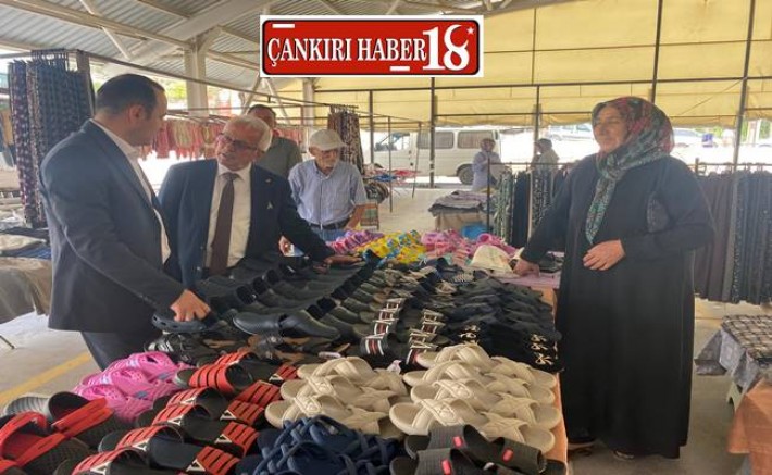 Çankırı Korgun'da  Kaymakam Ve Başkan Esnaf Ziyaretinde Bulundu