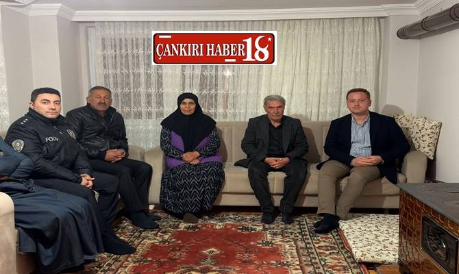 Çankırı Orta Kaymakamı Yusuf İnce, Şehit Ailesini Ziyaret Etti