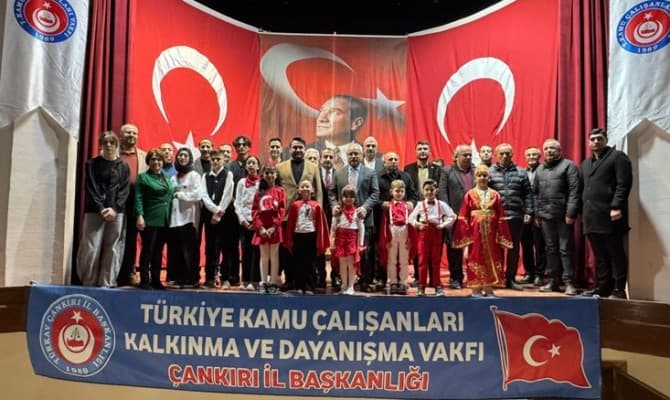 Çankırı TÜRKAV Tarafından İstiklal Marşını Güzel Okuma Yarışması Yapıldı