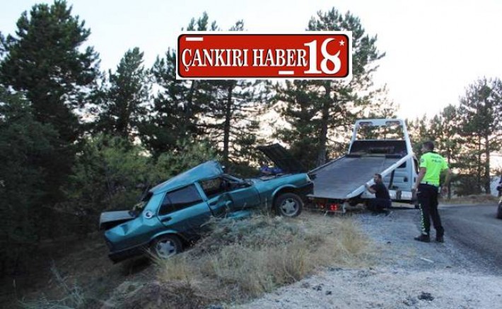 Çankırı Yapraklı Yayla Yolunda Trafik Kazası 4 Yaralı