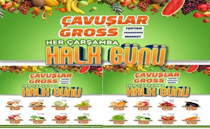Çavuşlar Gross Her Çarşamba 15 Ekim HALK GÜNÜ, Çankırı haber