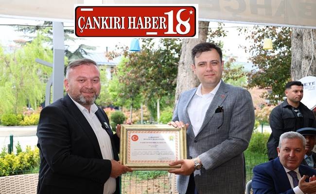 Çankırı haber - Kaymakamı Emre Urhan’a Fahri Hemşehrilik Beratı