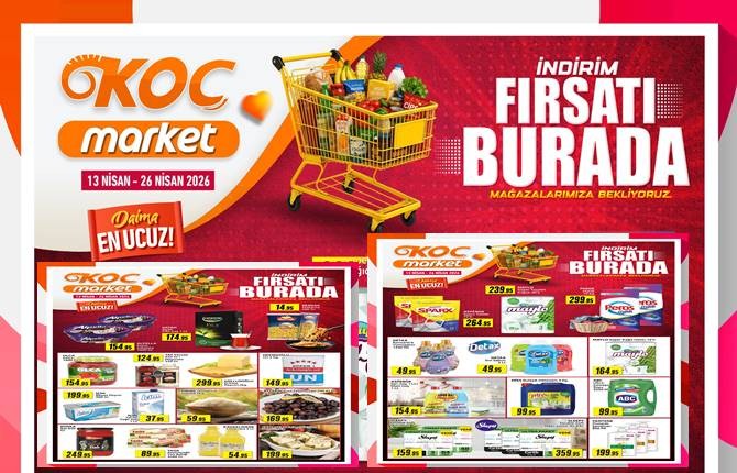 Koç Market DAİMA UCUZ 13 - 26 Nisan  Fiyatları Çankırı haber