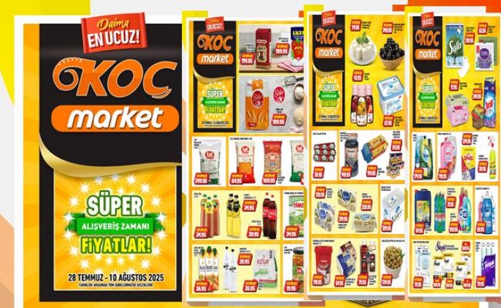 Koç Market Süper Fiyatlar 28 Temmuz  - 10 Ağustos Fiyatları, Çankırı haber, Çankırı haberleri, image, Çankırı haber18, Çankırı