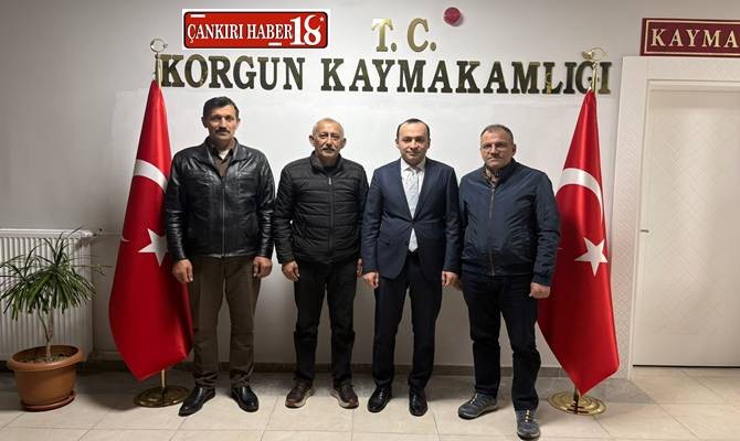 Maruf Köyü Heyetinden Kaymakam Ferhat Gür’e Ziyaret