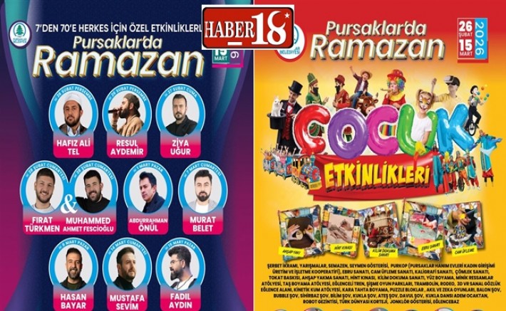 Çankırı haber, Ramazan Ayının Huzuru Pursaklar’da Yaşanacak