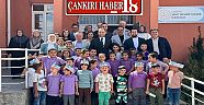 AK Parti Çankırı İl Başkanı Erdoğan,Tüney Köyü  Klkokulu Ziyaret Etti