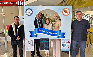 ÇAKÜ’de Dünya Kalp Günü Farkındalık Etkinliği Çankırı haber