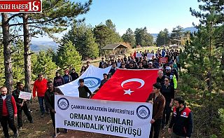 ÇankırıÇAKÜ’den Orman Yangınlarına Karşı Farkındalık Yürüyüşü, Çankırı