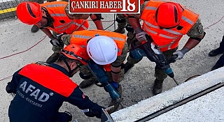 Çankırı AFAD,   Enkazda Arama ve Kurtarma Eğitimi Verdi