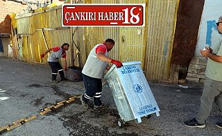 Çankırı Belediyesi İhtiyaç Duyulan Mahallelere Konteyner Dağıttı Çankırı haber
