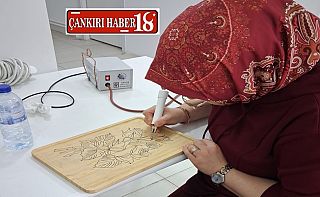 ÇankırıÇankırı’da Ahşap Yakma Sanatı Kursu Başladı, Çankırı