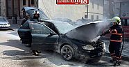  Çankırı'da Araç Yangını İtfaiye Ekipleri Söndürdü