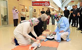 Çankırı'da Defibrilatör Tatbikatı Yapıldı Çankırı haber