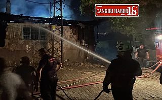 Çankırı’da Metruk Bina Alevlere Teslim Oldu