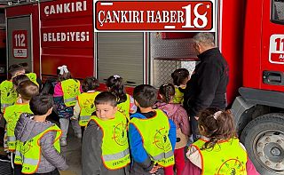 ÇankırıÇankırı’da Miniklerin İtfaiyecilik Merakı Mutlu Etti, Çankırı