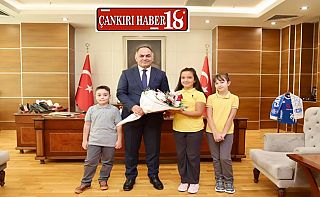 Çankırı'da Öğrencilerden Vali Çakırtaş’a ziyaret Ettiler Çankırı haber