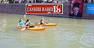 Çankırı'da Tatlı Çay Kano Yarışları Yapıldı