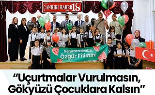 Çankırı’da, Uçurtmalar Vurulmasın, Gökyüzü Çocuklara Kalsın Eğimliyi Dinelendi Çankırı haber