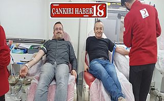 Çankırı’da Vatandaşlar Kızılay’a Kan Bağışında Bulunuyor Çankırı haber