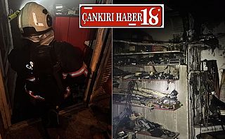 Çankırı’da Yangın: İş Yeri Kullanılamaz Hale Geldi