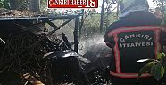 Çankırı Hayvan Barınağı Yakınında Yangın Söndürüldü