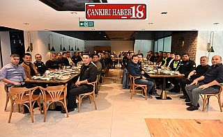 Çankırı İl Emniyet Müdürlüğünde Aytekin Canıtez’e Veda Yemeği Çankırı haber