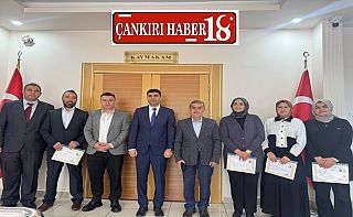 ÇankırıÇankırı Kurşunlu’da Erasmus+ Proje Ekibine Başarı Belgeleri Verildi, Çankırı