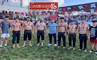 Çankırılı Güreşçi Fatih Çelik, Yağlı güreş ligini 2.olarak tamamladı Çankırı haber