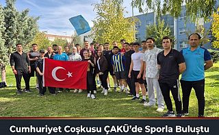ÇankırıCumhuriyet Coşkusu ÇAKÜ’de Sporla Buluştu, Çankırı