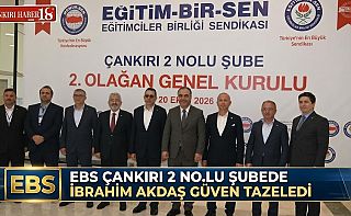ÇankırıEBS Çankırı 2 No.lu Şubede İbrahim Akdaş Güven Tazeledi, Çankırı