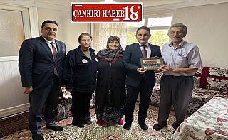 ÇankırıKaymakamı Hasan Budak’tan Kıbrıs Gazisi Nuh Kılavuz’a Ziyaret, Çankırı