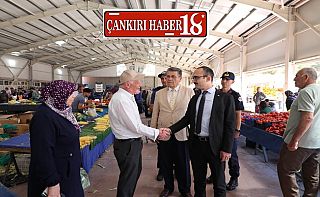 Şabanözü Kaymakamı Oğuzhan Yazar, Halk Pazarını Ziyaret Etti Çankırı haber